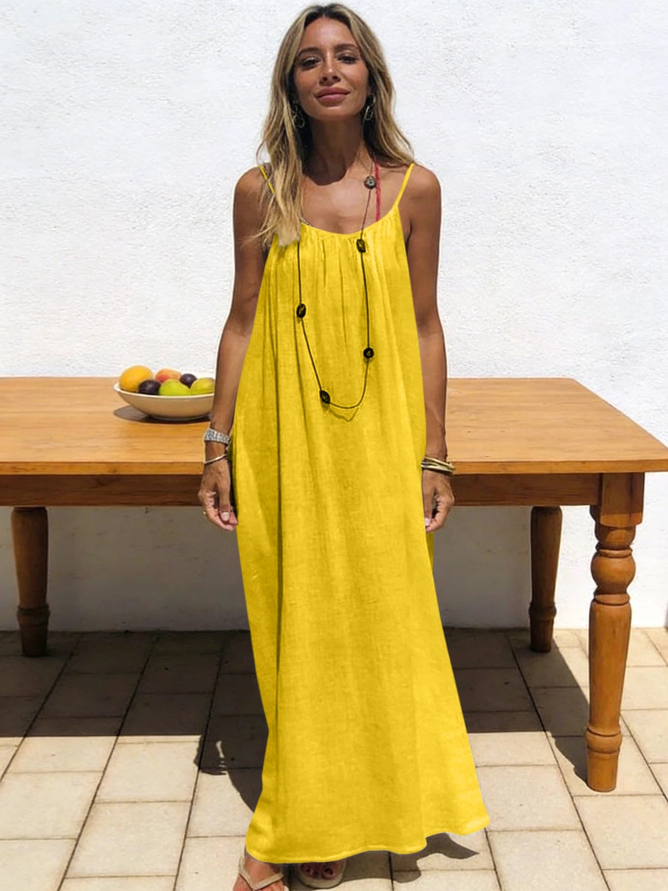 New Arrival Women'S Strapless Backless Long Loose Home Dress Comfortable Sleepwear Casual Maxi Dress