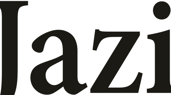 Jazi World wordmark, charcoal